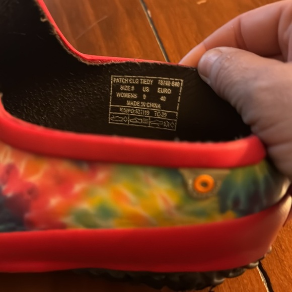 BOGS Woman’s Waterproof‎ Tie-Dye Slip-On Shoes - Multicolor - Picture 9 of 12